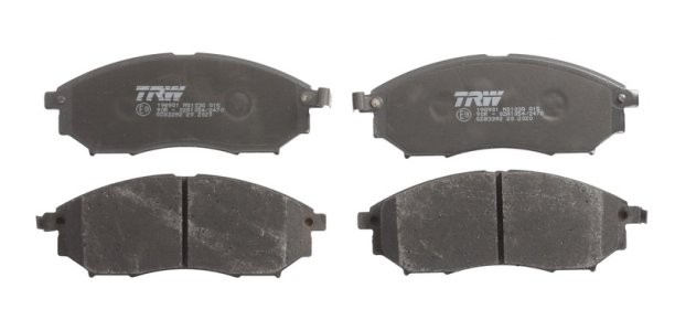 Set plăcuțe frână TRW, față, pentru: INFINITI EX, FX, G, M, M37, M45, Q45 III, Q60, Q70, QX50 I; NISSAN MURANO I, MURANO II, NAVARA, NP300 NAVARA, PATHFINDER III, QASHQAI I 1.6D-5.6 09.96-