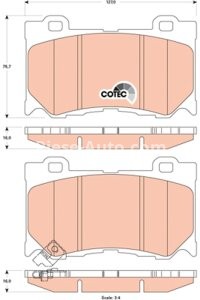 Set plăcuțe frână TRW, față, pentru: INFINITI FX, G, M, M37, Q50, Q60, Q70, QX70; NISSAN 370Z 2.0-5.6 09.07-