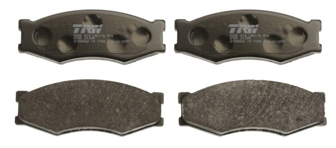 Set plăcuțe frână TRW, față, pentru: INFINITI M30; LDV CUB; NISSAN 300ZX, BLUEBIRD, CABSTAR, CABSTAR E, CEDRIC, LAUREL, NAVARA, PICK UP, PRAIRIE, SERENA, SILVIA, TERRANO I 1.5-3.0D 12.80- 3