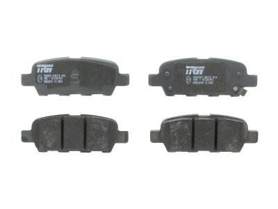 Set plăcuțe frână TRW, spate, pentru: INFINITI EX, FX, G, M, M37, M45, Q50, Q60, Q70, QX50 I; NISSAN 350Z, ALTIMA, CUBE, JUKE, MAXIMA, MAXIMA / MAXIMA QX V, MAXIMA VI, MURANO I 1.5D-5.6 06.01-