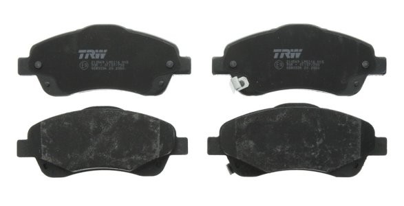 Set plăcuțe frână TRW, față, pentru: LOTUS EXIGE; TOYOTA AVENSIS, COROLLA VERSO 1.6-2.4 09.01-03.09