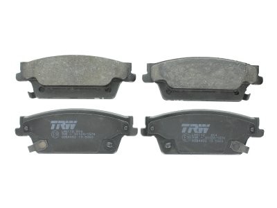Set plăcuțe frână TRW, spate, (cu accesorii; cu șuruburi de ghidare etrier frână), pentru: CADILLAC SRX 3.6/4.6 09.03-12.09