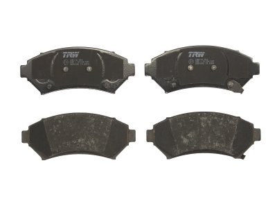 Set plăcuțe frână TRW, față, pentru: BUICK PARK AVENUE, REGAL, RIVIERA; CADILLAC DEVILLE, ELDORADO, SEVILLE; CHEVROLET IMPALA, TRANS SPORT; OPEL SINTRA; PONTIAC BONNEVILLE 2.2-4.6 07.89-12.05