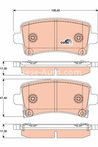 Set plăcuțe frână TRW, spate, pentru: BUICK LA CROSSE; CHEVROLET MALIBU; OPEL INSIGNIA A, INSIGNIA A COUNTRY; SAAB 9-5 1.4-3.6 07.08-
