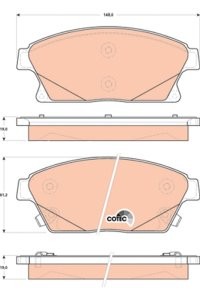 Set plăcuțe frână TRW, față (cu suplimente), pentru: CADILLAC ATS; CHEVROLET CRUZE, ORLANDO, TRAX, VOLT; OPEL AMPERA, ASTRA J, ASTRA J GTC, MOKKA / MOKKA X, ZAFIRA C 1.4-2.0D 05.09-