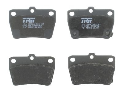 Set plăcuțe frână TRW, spate, pentru: CHERY TIGGO; TOYOTA RAV 4 I, RAV 4 II 1.6-2.4 01.94-12.14