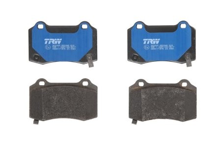 Set plăcuțe frână TRW, spate, pentru: CHEVROLET CAMARO; CHRYSLER 300C; DODGE CHALLENGER, CHARGER; HYUNDAI GENESIS; JEEP GRAND CHEROKEE III, GRAND CHEROKEE IV; TESLA MODEL S 2.0-Electric 09.04-