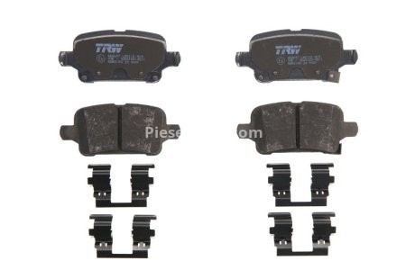 Set plăcuțe frână TRW, spate, pentru: CHEVROLET VOLT; OPEL AMPERA-E, ASTRA K, ASTRA K/KOMBI, INSIGNIA B, INSIGNIA B COUNTRY, INSIGNIA B GRAND SPORT 1.0-Electric 06.15-