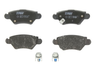 Set plăcuțe frână TRW, spate, (cu accesorii; cu șuruburi de ghidare etrier frână), pentru: CHEVROLET CORSA; OPEL ASTRA G, ASTRA G/KOMBI, CORSA C, CORSA C/HATCHBACK 1.2-2.2D 08.94-12.12