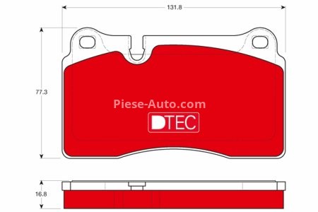 Set plăcuțe frână TRW, din ceramică, față, pentru: CHEVROLET CORVETTE; VW TOUAREG 3.0D-6.2 12.02-12.19