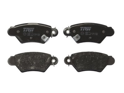Set plăcuțe frână TRW, spate, pentru: CHEVROLET CORSA; OPEL ASTRA G, ASTRA G CLASSIC, ASTRA G/KOMBI, ZAFIRA A 1.2-2.2D 08.94-12.09