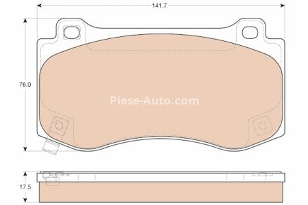 Set plăcuțe frână TRW, față, pentru: CHRYSLER 300C; DODGE CHALLENGER, CHARGER; JEEP GRAND CHEROKEE III 2.7-6.4 09.04-