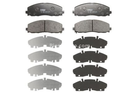 Set plăcuțe frână TRW, față, pentru: CHRYSLER GRAND VOYAGER V, PACIFICA, VOYAGER V; DODGE GRAND, JOURNEY; FIAT FREEMONT; LANCIA VOYAGER; VW ROUTAN 2.0D-3.6LPG 01.08-