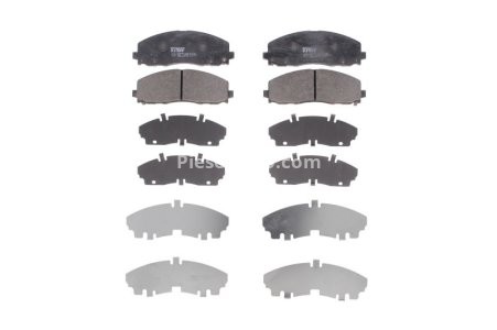 Set plăcuțe frână TRW, față, pentru: CHRYSLER GRAND VOYAGER V, PACIFICA, VOYAGER V; DODGE GRAND, JOURNEY; FIAT FREEMONT; LANCIA VOYAGER; VW ROUTAN 2.0D-3.6LPG 01.08-
