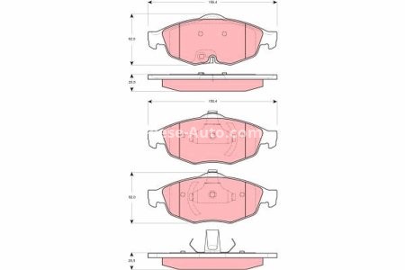 Set plăcuțe frână TRW, față, pentru: CHRYSLER SEBRING 2.0-3.0 01.00-
