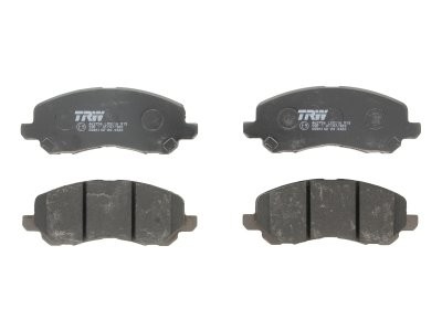 Set plăcuțe frână TRW, față (cu suplimente), pentru: CHRYSLER 200, SEBRING; DODGE AVENGER, CALIBER; JEEP COMPASS, PATRIOT; MITSUBISHI ASX, ECLIPSE III, ECLIPSE IV, GALANT IX 1.3-3.8 09.96-