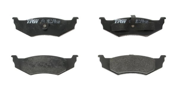 Set plăcuțe frână TRW, spate, pentru: CHRYSLER 300M, CIRRUS, CONCORDE, LE BARON, LHS, NEON, NEON II, PT CRUISER, SARATOGA, SEBRING, STRATUS, VISION, VOYAGER III; DODGE CARAVAN 1.6-3.8 09.86-