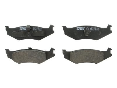 Set plăcuțe frână TRW, spate, pentru: CHRYSLER CONCORDE, DAYTONA, LE BARON, LHS, NEW YORKER, SARATOGA, VISION; DODGE INTREPID; PLYMOUTH SUNDANCE 2.2-3.5 03.86-09.03