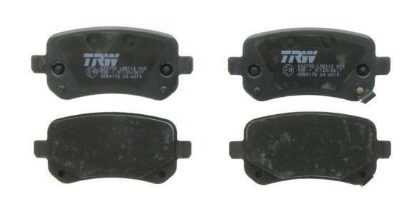 Set plăcuțe frână TRW, spate, pentru: CHRYSLER GRAND VOYAGER V, TOWN & COUNTRY, VOYAGER V; DODGE GRAND, JOURNEY; FIAT FREEMONT 2.0D-4.0 10.07-