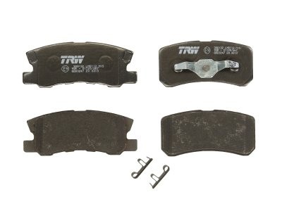 Set plăcuțe frână TRW, spate, (cu suplimente), pentru: CHRYSLER 200, SEBRING; CITROEN C4 AIRCROSS, C-CROSSER, C-CROSSER ENTERPRISE; MITSUBISHI ASX, ENDEAVOR, GRANDIS, LANCER VIII 1.6-3.8 12.90-