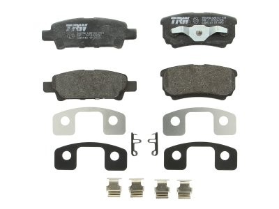 Set plăcuțe frână TRW, spate, (cu suplimente), pentru: CHRYSLER 200, SEBRING; DODGE AVENGER, CALIBER; JEEP COMPASS, PATRIOT 1.8-3.6ALK 06.06-