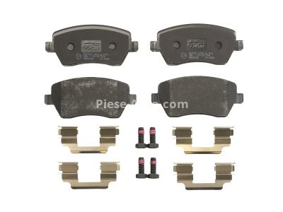 Set plăcuțe frână TRW, față (cu accesorii; cu șuruburi de ghidare etrier frână), pentru: DACIA DOKKER, DOKKER EXPRESS/MINIVAN, DUSTER, DUSTER/SUV, LODGY, LOGAN 0.9-Electric 01.03-