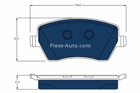 Set plăcuțe frână TRW, față (cu accesorii; cu șuruburi de ghidare etrier frână), pentru: DACIA DUSTER; NISSAN MICRA III; RENAULT CLIO IV, ZOE, ZOE/HATCHBACK 1.2-Electric 01.03-
