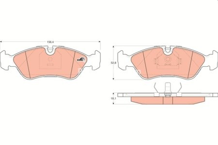 Set plăcuțe frână TRW, față, pentru: DAEWOO ARANOS, CIELO, ESPERO, NEXIA, PRINCE; FSO LANOS; OPEL ASTRA F, ASTRA F/KOMBI, KADETT E, OMEGA A, VECTRA A 1.4-2.4 09.84-10.08