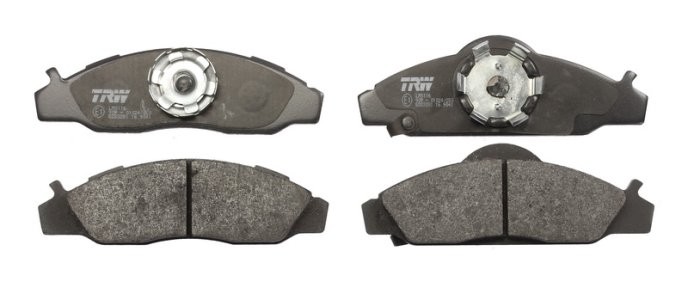 Set plăcuțe frână TRW, față, pentru: DAEWOO KORANDO, MUSSO; SSANGYONG KORANDO, MUSSO 2.0-3.2 06.96-