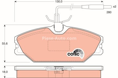 Set plăcuțe frână TRW, față (cu accesorii; cu șuruburi de ghidare etrier frână), pentru: DAEWOO LUBLIN II; RENAULT 25, ESPACE II, LAGUNA I, MEGANE I, MEGANE I CLASSIC 1.4-3.0 04.84-