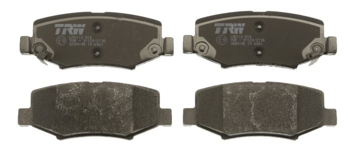 Set plăcuțe frână TRW, spate, pentru: DODGE NITRO; JEEP CHEROKEE, COMPASS, WRANGLER III 2.4-4.0 08.03- 3