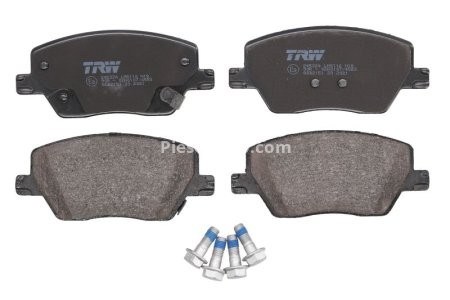 Set plăcuțe frână TRW, față (cu suruburi de ghidare a etrierului de frana), pentru: FIAT TIPO 1.0-1.6D 10.15-