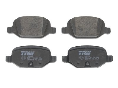 Set plăcuțe frână TRW, spate, pentru: FIAT 500, 500 C, DOBLO/MINIVAN 1.4/1.6CNG/1.9D 09.02-
