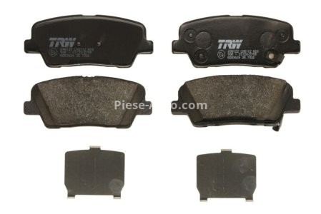 Set plăcuțe frână TRW, spate, pentru: FIAT 500X; HYUNDAI GENESIS; JEEP COMPASS, RENEGADE; SSANGYONG MUSSO 1.0-3.8 01.08-