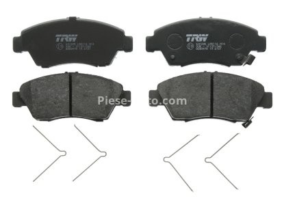 Set plăcuțe frână TRW, față (cu suplimente), pentru: HONDA CIVIC VIII 1.3H 01.06-12.12