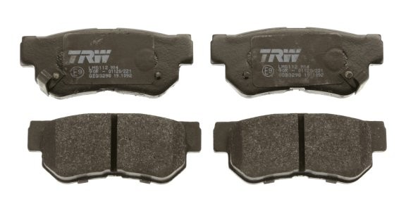 Set plăcuțe frână TRW, spate, pentru: HONDA CIVIC IX; HYUNDAI GETZ, MATRIX, SANTA FÉ I; KIA MAGENTIS I 1.4-2.7 02.01- 3