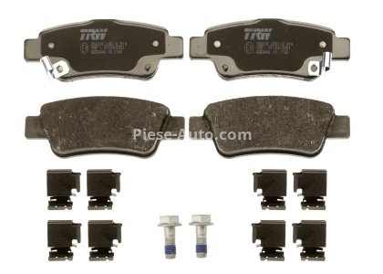 Set plăcuțe frână TRW, spate, (cu accesorii; cu șuruburi de ghidare etrier frână), pentru: HONDA CR-V III 2.0/2.2D/2.4 06.06- 3