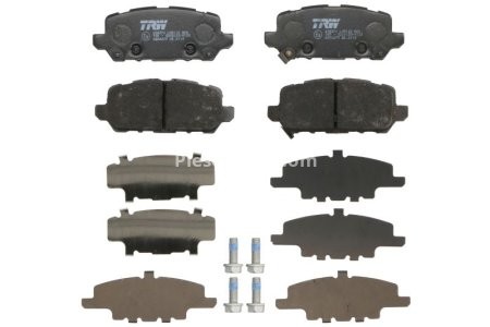 Set plăcuțe frână TRW, spate, (cu suplimente), pentru: HONDA HR-V 1.5/1.6D 08.15-