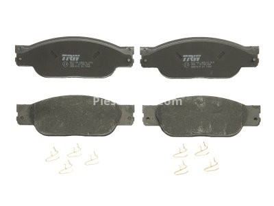 Set plăcuțe frână TRW, față, pentru: JAGUAR S-TYPE II, XJ 2.5-4.2 01.99-03.09