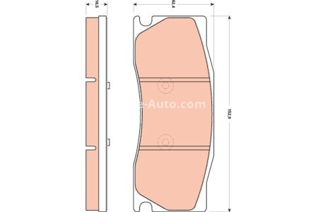 Set plăcuțe frână TRW, față, pentru: JAGUAR XK 8, XK II 4.2/5.0 08.02-07.14 3