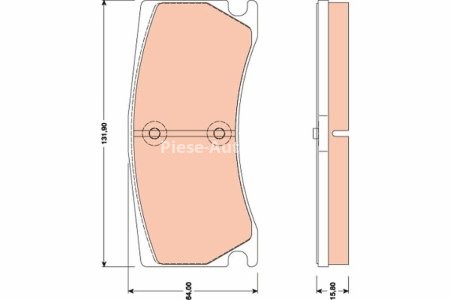 Set plăcuțe frână TRW, spate, pentru: JAGUAR XK II; PEUGEOT 308 II, RCZ 1.2-5.0 03.06-06.21 3