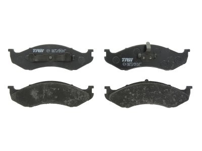 Set plăcuțe frână TRW, față, pentru: JEEP CHEROKEE, COMANCHE, GRAND CHEROKEE I, WRANGLER I, WRANGLER II; KIA CARNIVAL I 2.1D-5.9 10.84-04.07