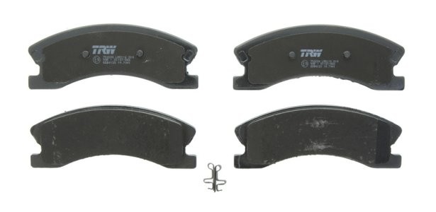 Set plăcuțe frână TRW, față (cu suplimente), pentru: JEEP GRAND CHEROKEE II 2.7D-4.7 10.98-09.05