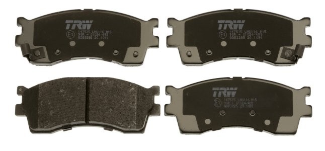 Set plăcuțe frână TRW, față, pentru: KIA CARENS I, CERATO I, CLARUS, RIO I, ROADSTER, SEPHIA, SHUMA I, SHUMA II 1.3-2.0 01.95- 3
