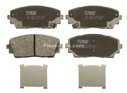 Set plăcuțe frână TRW, față (cu suplimente), pentru: KIA PICANTO II 1.0/1.0LPG/1.2 05.11-03.17 3