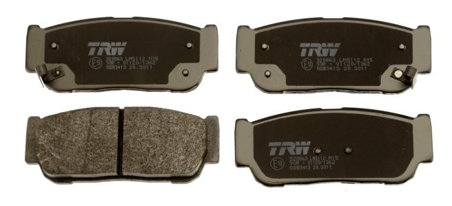 Set plăcuțe frână TRW, spate, pentru: SSANGYONG KYRON, REXTON W / REXTON, RODIUS I, RODIUS II, STAVIC 2.0D-3.2 05.05- 3
