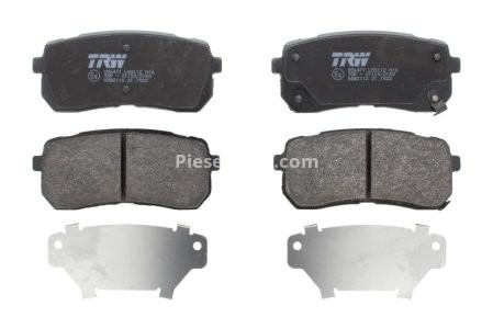 Set plăcuțe frână TRW, spate, (cu suplimente), pentru: KIA SORENTO III 2.2D-3.5 01.15-