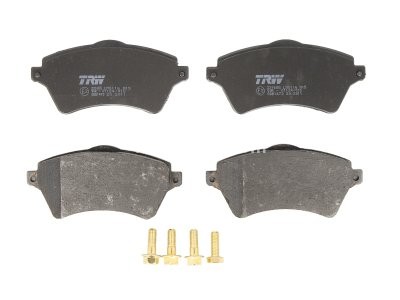 Set plăcuțe frână TRW, față (cu accesorii; cu șuruburi de ghidare etrier frână), pentru: LAND ROVER FREELANDER I 1.8/2.0D/2.5 02.98-10.06