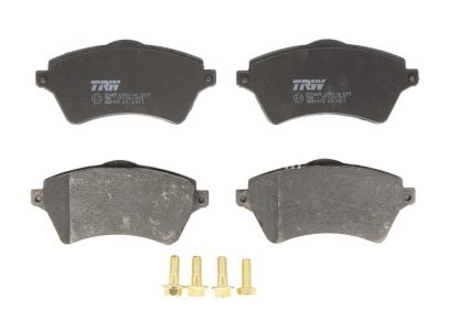 Set plăcuțe frână TRW, față (cu accesorii; cu șuruburi de ghidare etrier frână), pentru: LAND ROVER FREELANDER I 1.8/2.0D/2.5 02.98-10.06
