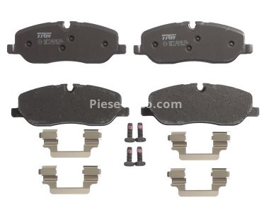 Set plăcuțe frână TRW, față (cu accesorii; cu șuruburi de ghidare etrier frână), pentru: LAND ROVER DISCOVERY III, DISCOVERY IV, RANGE ROVER III 2.7D-5.0 03.02-12.18